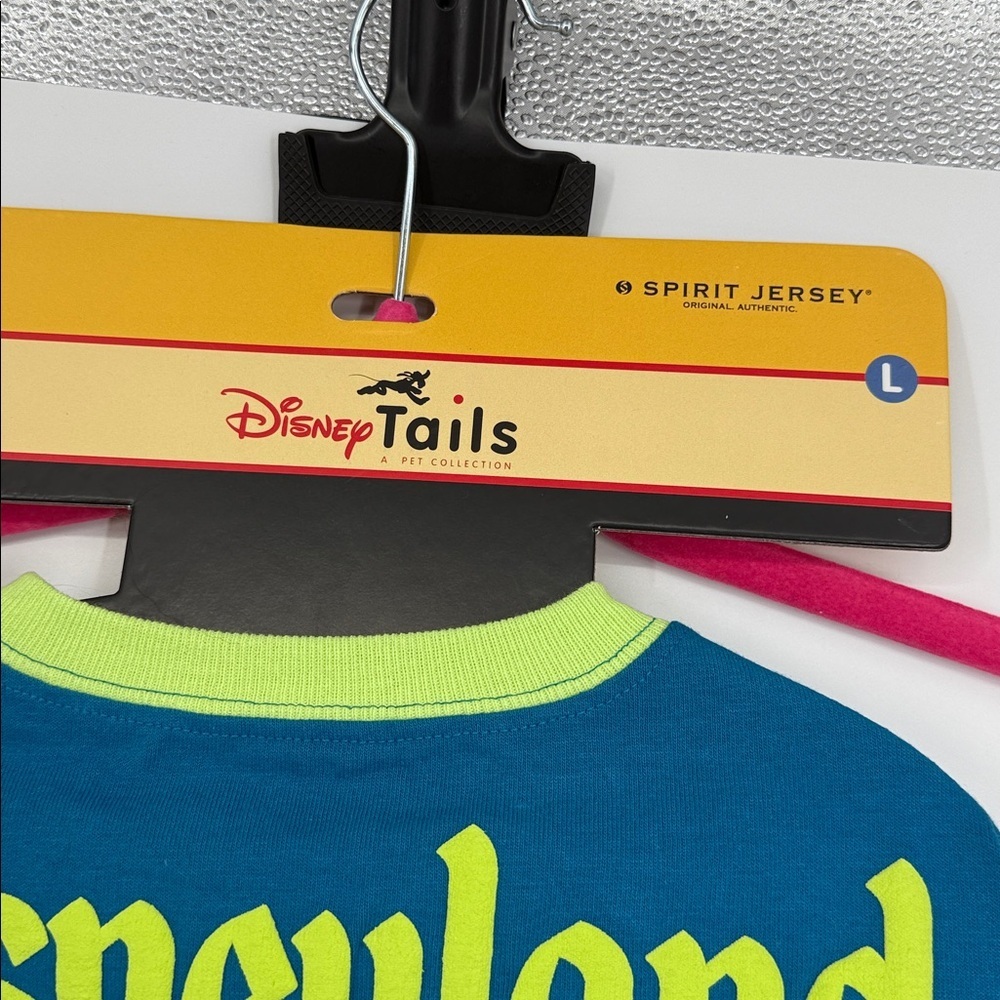 Disney Tails Disneyland Resort Spirit Jersey Dog Shirt Size L NWT - Picture 2 of 6